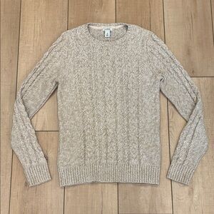 L.L. Bean Women’s Crewneck Cable Knit Sweater